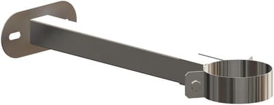 ATEC Wandafstandhouder 50-360mm DN60/100 RVS blank inkortbaar, 700745