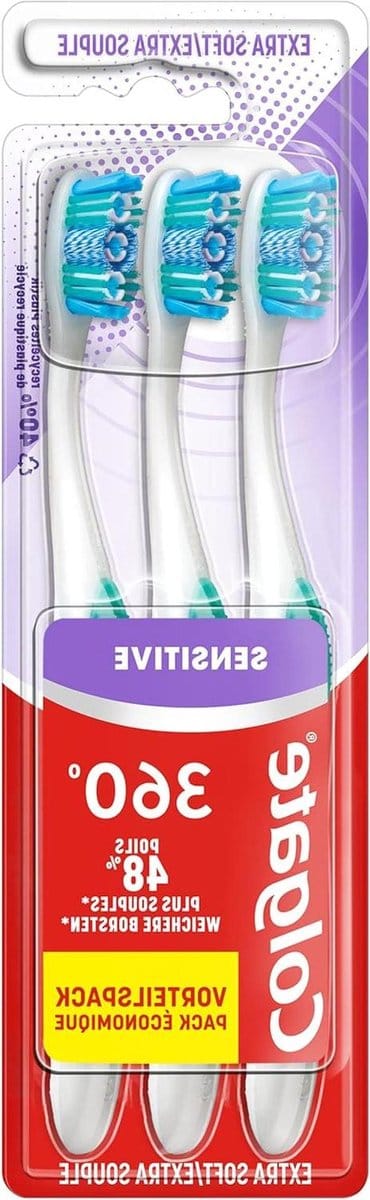 Zachte Tandenborstels - Extra Zacht - Gevoelige Mond Verzorgen - Extra Zachte Borstelharen - 3 Stuks - Blauw