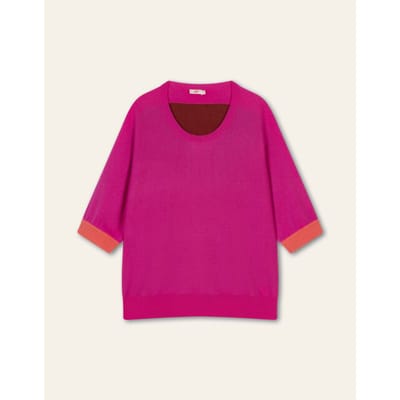 Oilily Khus Khus Gebreide Top- maatL Beetroot Paars