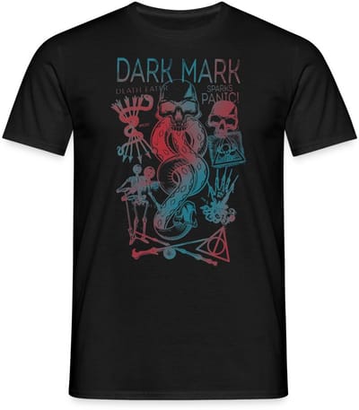 Harry Potter Duistere Teken & Gruzielement Ontwerp T-Shirt Heren
