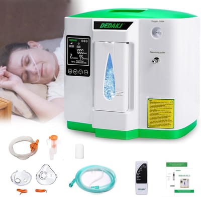 MELVRA Zuurstofconcentrator - Zuurstofmachine - 2-9L/min - 93% Concentratie - Vernevelingsfunctie - Voor Thuis & Kantoor