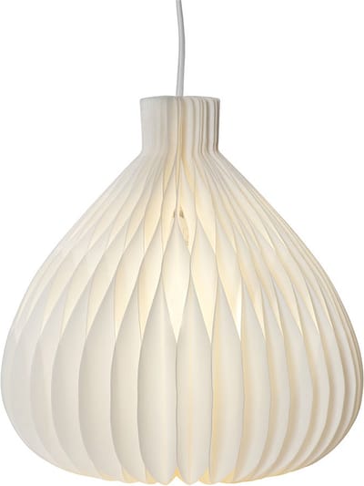 Lampenkap "Honeycomb" van FSC-papier, wit, opvouwbaar, voor E14-fitting, 28 cm