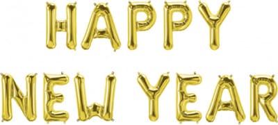 Paperdreams - Set folieballonnen Happy new year