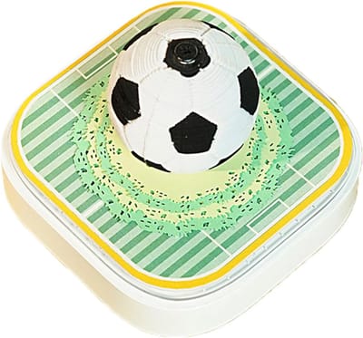 Voetbal Kalender - Papieren Sculptuur - Bureaublad Decoratie - Uniek 3D Ontwerp - 82 x 82 x 62 cm