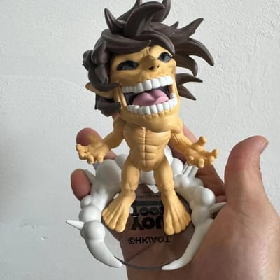 Originele Attack on Titan De 10e Verjaardag Editie Eren Jaeger De Oprichter Titan Actiefiguur Model Speelgoed 12CM black