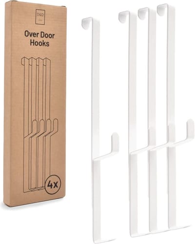 Deurhanger – Deurkapstok – Deurkledingrek – Badkamer deurhanger – Deur Handdoek en Kledinghanger – Kleerhanger
