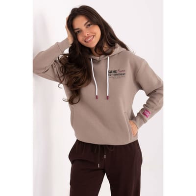 Playful Bear Hoodie - Light Brown / M