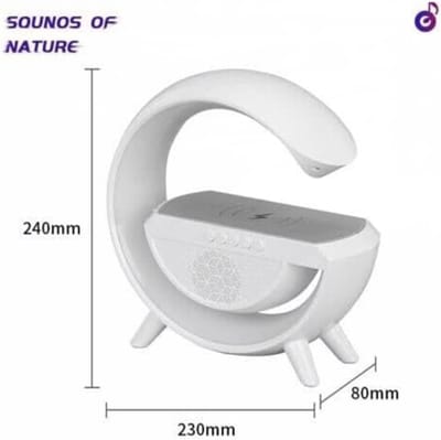 Bluetooth Luidspreker Lamp - Draadloze Oplader Audio - Slaapkamer Ontwaken - Zonsopgang Simulatie - 30x20x15 cm - Meerkleurig