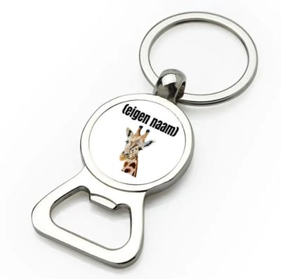 Akyol - giraffe met eigen naam flesopener - Giraffe - giraffe liefhebbers - dieren liefhebber - leuk cadeau voor iemand die houdt van giraffen - cadeau - kado - 9 bij 3 cm