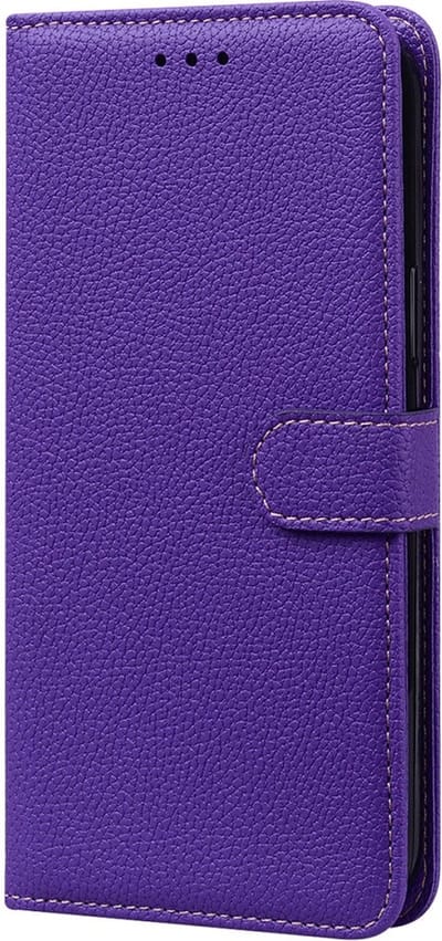 LuxeBass Hoesje geschikt voor Oppo Reno 6 - Boekhoesje met kaartvakken - Paars gsm hoesje - telefoonhoes - telefoonhoesjes