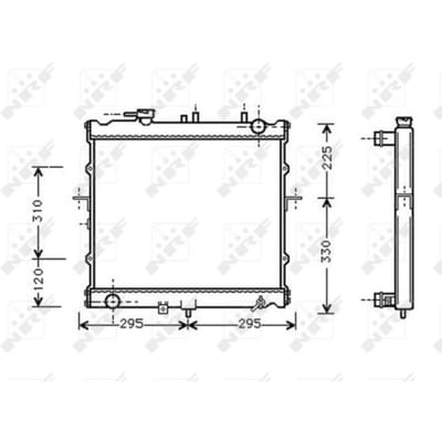 Radiator, motorkoeling NRF 53831
