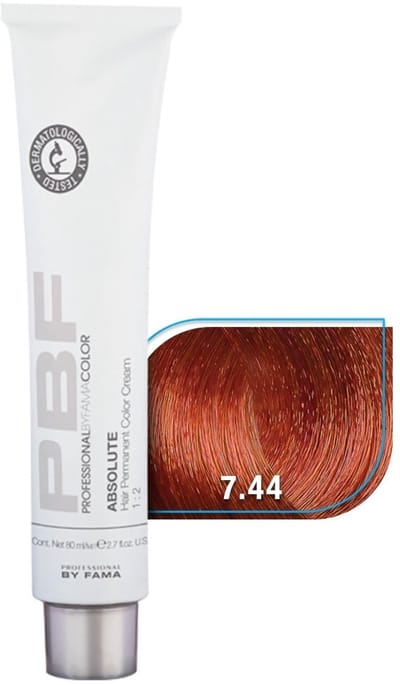 BY FAMA TINTE COLOR ABSOLUTE COPPER ORANGE PBC TINTE 7.4, 80 ML