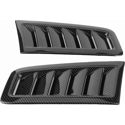 2 Stuks Universele Motorkap Luchtroosters Motorkap Auto Exterieur Onderdelen voor Focus RS MK2 Stijl Carbon Fiber Look