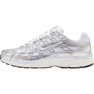 Nike P 6000 Wit Blue Tint Sail Metallic Zilver Dames Sneakers BV1021-106 42 gray