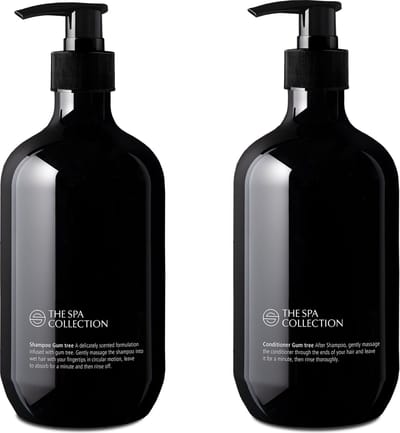 The Spa Collection Gum Tree - Shampoo + Conditioner - 475 ml stijlvolle zwarte pompfles - Set van 2 stuks