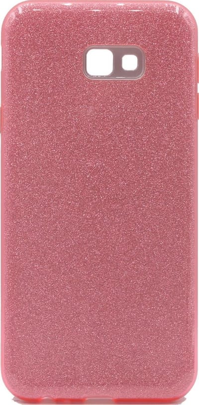HB Hoesje Geschikt voor Samsung Galaxy J4 Plus - Glitter Back Cover - Roze