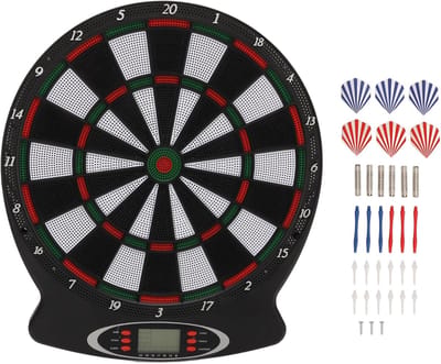 Elektronisch Dartbord - Dartspel voor Thuis - Entertainment en Competitie - Intelligent Puntensysteem - 44 x 39 x 3 cm