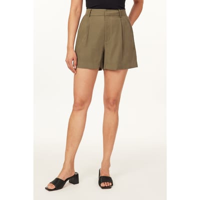 Scotch & Soda Tailored Pleat Shorts Dusky Olive Taglia: W25 | Pantaloncini Outlet | Donna | Verde