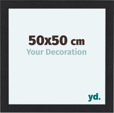 Your Decoration - Fotolijst 50x50 cm - MDF - Zwart Houtnerf - Como