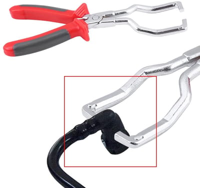 Dailygoods- Ontkoppelingstang Ergonomisch - Brandstoftoevoerleiding Tang - Verwijderingstang - Slang Verwijdering - Sterke 45# Stalen Constructie - 22 cm Maat - Brandstoftang