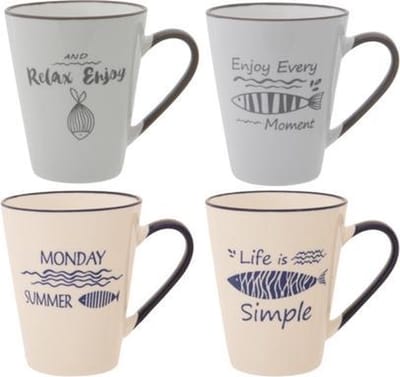 Cosy & Trendy Pesci Beker 30cl D8,7xh10,5cm 4 Types