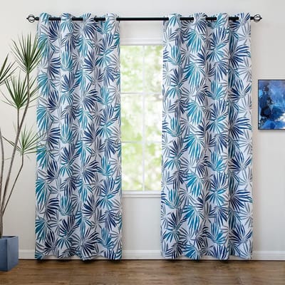 Rideau de fenêtre occultant style bohème du milieu du siècle, rideaux d'intimité à isolation thermique pour chambre à coucher, cuisine, salon, rideaux à ombrage élevé W55 X H185cm X 2&HOOK