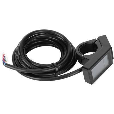 Fiets Fiets Lithium Batterij Conversie LCD4 LCD Instrument Connector 24V 36V 48V Universeel black