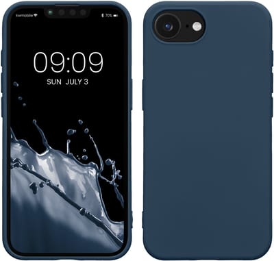 kwmobile telefoonhoesje geschikt voor Apple iPhone 17e / iPhone 16e - Hoesje voor smartphone - Back cover in marineblauw