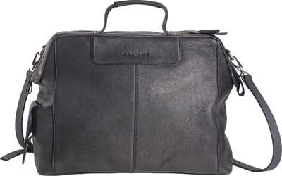HAROLD'S Leren Business tas Country Framebag Businessbag Black Zwart
