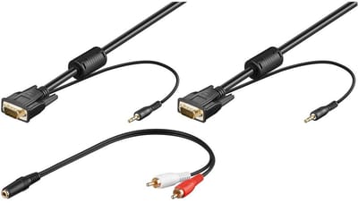 Premium VGA monitor kabel met audio - 3 meter