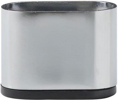 Stalen meubelpoot chroom ovaal 6 bij 3 cm en hoogte 5 cm - Set van 4 stuks