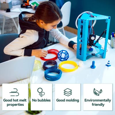 3D-penfilament, PLA-filament, 1,75 mm, 20 kleuren, elk 10 m, totaal 200 m, 3D-penkleuren, 3D-penvullingen, PLA-filament, 3D-penaccessoires, 3D-print-stiftfilament voor 3D-printer