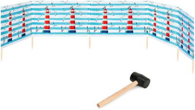 Garronda Strand Windscherm Met Stokken - Windscherm Strand – Windscherm – Rubberen hamer – GD-EX-Wb-6m