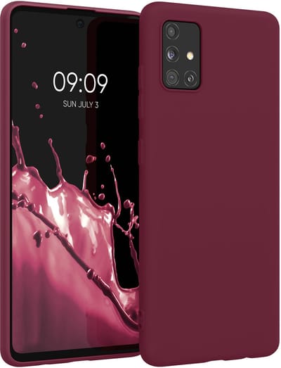 kwmobile telefoonhoesje geschikt voor Samsung Galaxy A51 - Hoesje voor smartphone - Back cover in magenta-lila