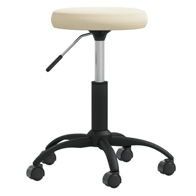vidaXL - Massagekruk - fluweel - crèmekleurig