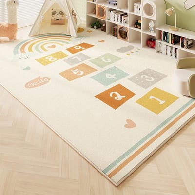 Kristallen Pooltapijt Kinderkamer Voetbalspel Kleed Woonkamer Slaapkamer Speeltuin Wasbaar Tapijt Vuilafstotend Antislip Matten 120*160cm