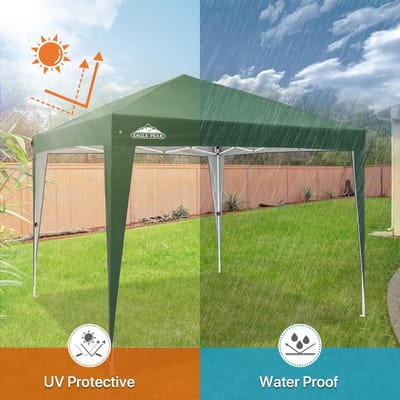 Inklapbaar Waterdicht 3x3 m Paviljoen met UV-Bescherming 50+ voor Camping en Tuinfeest