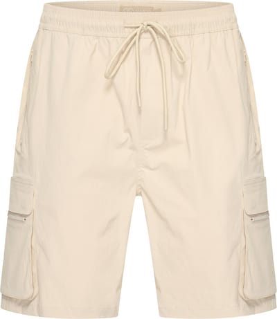 Mario Russo Cargo Short Zeno - Korte broek heren met zakken - Cargo broeken - Shorts heren - Wandelbroek - Werkbroek - Beige