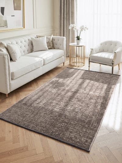 Flycarpets Prisma - Laagpolig Vloerkleed - Vintage / Modern Tapijt - Beige - 80x150 cm