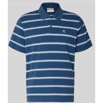 Calvin Klein Ss Easy 16s Jersey Polo Dark Denim Maat: S | Poloshirts Outlet | Heren | Blauw