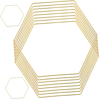 Droomvanger Hoepels - Creatieve Frames - DIY Decoraties Maken - Duurzaam Ijzer - 10 Stuks - Goud