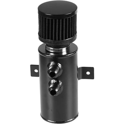 10AN Baffled Oil Catch Can Universele olie-ontluchtingstanks met klep 750 ml zwart