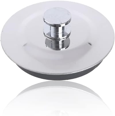 Universele Afvoerplug voor RVS Wasbak, Ø 42mm-45mm, Geschikt voor Badkuipen en Zwembaden