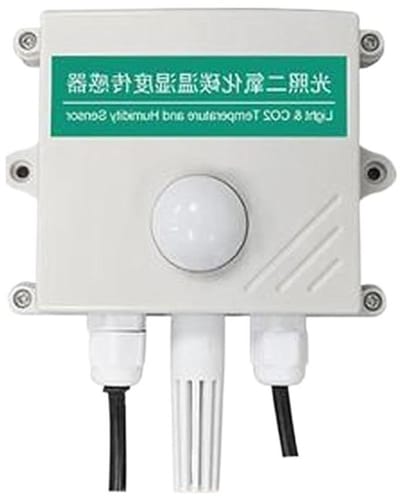 4-in-1 Sensor - Meetinstrument - Omgevingsmeting - CO2 Temperatuur Vochtigheid - 200.000 Lux - Wit