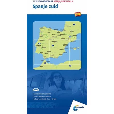 Spanje Zuid 1:1.000.000 - Anwb Wegenkaart