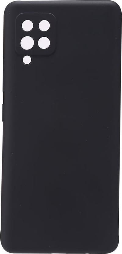 Shop4 - Geschikt voor Samsung Galaxy A42 5G Hoesje - Zachte Back Case Mat Zwart