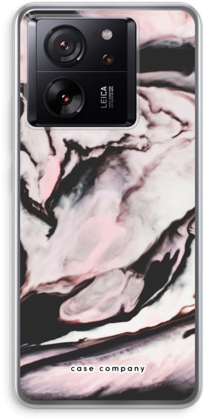 Case Company® - Hoesje geschikt voor Xiaomi 13T Pro hoesje - Roze stroom - Soft Cover Telefoonhoesje - Bescherming aan alle Kanten en Schermrand