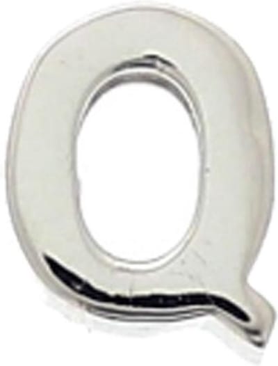 The Jewelry Collection Hanger Letter Q - Zilver Gerhodineerd