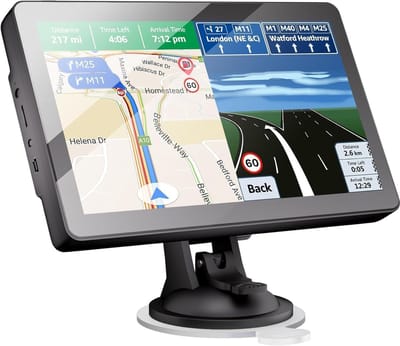 SnelShoppen - GPS-navigatiesysteem voor auto - 9 inch HD-touchscreen, multifunctioneel met spraakbegeleiding, EU-cartografie, levenslang, voor auto en