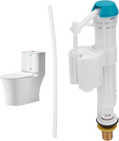 Toilet vulventiel met verstelbare hoogte, 1/2" inlaat voor toiletcisternen, vervangingsonderdeel voor toiletspoelsystemen en urinoirs